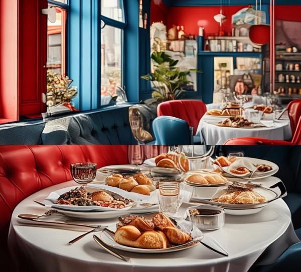 餐饮服务，与双色相遇的精致与体验